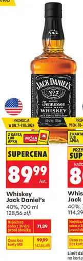Biedronka Whiskey Jack Daniel's 40% oferta
