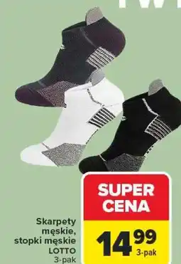 Carrefour Skarpety męskie, stopki męskie LOTTO 3-pak oferta