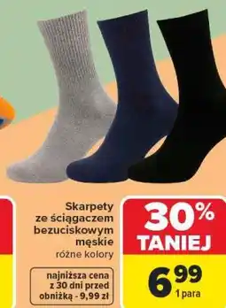Carrefour Skarpety ze ściągaczem bezuciskowym męskie oferta