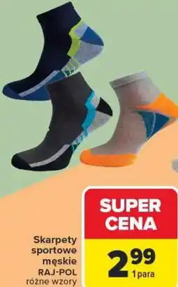 Carrefour Skarpety sportowe męskie RAJ-POL oferta
