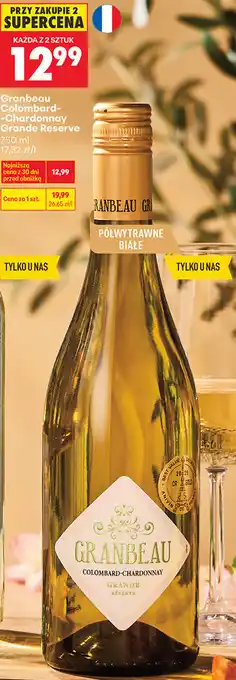 Biedronka Granbeau Colombard - Chardonnay Grande Reserve oferta
