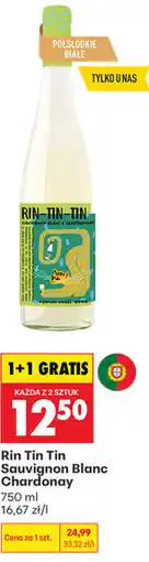 Biedronka Rin Tin Tin Sauvignon Blanc Chardonnay oferta