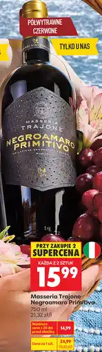 Biedronka Masseria Trajone Negroamaro Primitivo oferta