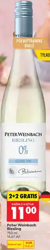 Biedronka Wino bezalkoholowe Peter Weinbach Riesling 0% oferta