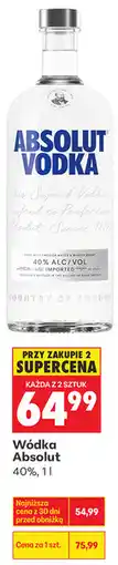 Biedronka Wódka Absolut 40% oferta