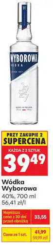 Biedronka Wódka Wyborowa 40% oferta