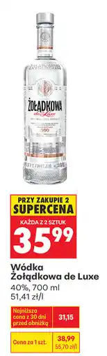 Biedronka Wódka Żołądkowa de Luxe 40% oferta