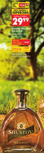 Biedronka Brandy Shustov V.V.S.O.P. 36% oferta
