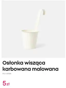 Pepco Osłonka wisząca karbowana malowana oferta