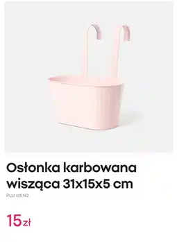 Pepco Osłonka karbowana wisząca 31x15x5 cm oferta