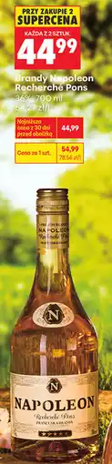 Biedronka Brandy Napoleon Recherche Pons oferta