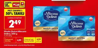 Biedronka Masło Ekstra Mleczna Dolina 200 g oferta