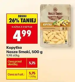 Biedronka Kopytka Nasze Smaki, 500 g oferta