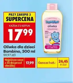 Biedronka Oliwka dla dzieci Bambino, 300 ml oferta