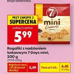 Biedronka Rogaliki z nadzieniem kakaowym 7 Days mini, 200 g oferta