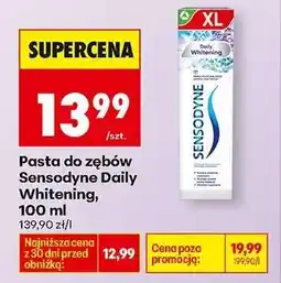 Biedronka PASTA DO ZĘBÓW SENSODYNE DAILY WHITENING, 100 ML oferta