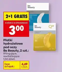 Biedronka Płatki hydrożelowe pod oczy Be Beauty, 2 szt oferta