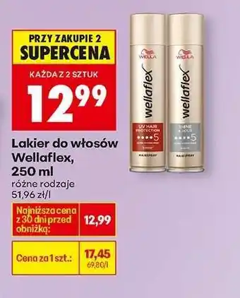Biedronka Lakier do włosów Wellaflex, 250 ml oferta
