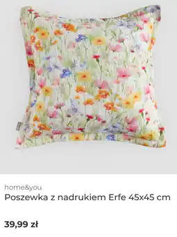 Home&You home&you Poszewka z nadrukiem Erfe 45x45 cm oferta