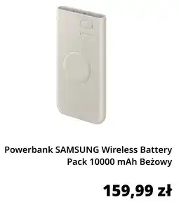 Media Markt Powerbank SAMSUNG Wireless Battery Pack 10000 mAh Beżowy oferta
