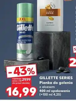 Kaufland Pianka do golenia z aloesem oferta