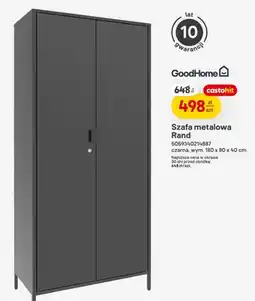 Castorama Szafa metalowa Rand czarna oferta
