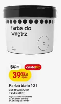 Castorama Farba biała do wnętrz oferta