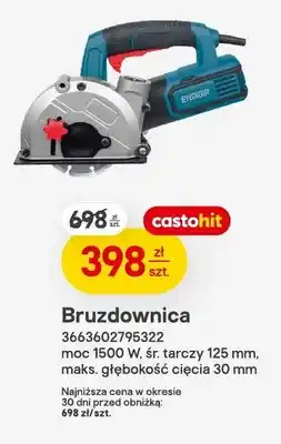 Castorama Bruzdownica moc 1500 W śr. tarczy 125 mm maks. głębokość cięcia 30 mm oferta