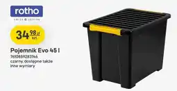 Castorama Pojemnik Evo 45l czarny oferta