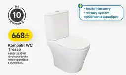 Castorama Kompakt WC Tresso wypinana deska wolnoopadająca z duroplastu oferta