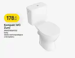 Castorama Kompakt WC Zumi biały, deska wolnoopadająca z duroplastu oferta