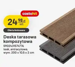Castorama Deska tarasowa kompozytowa antracytowa oferta