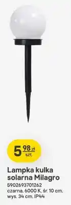 Castorama Lampka kulka solarna Milagro czarna oferta