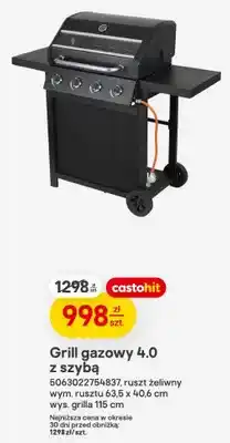 Castorama Grill gazowy 4.0 z szybą oferta