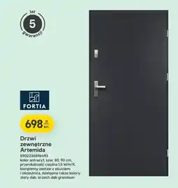 Castorama Drzwi zewnętrzne Artemida oferta