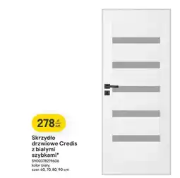 Castorama Skrzydło drzwiowe Credis z białymi szybkami oferta