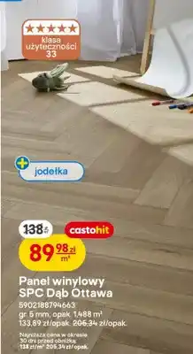 Castorama Panel winylowy SPC Dąb Ottawa oferta