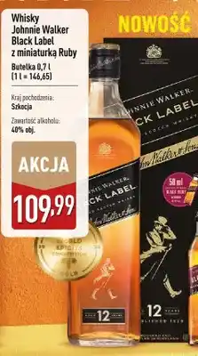 ALDI Whisky Johnnie Walker Black Label z miniaturką Ruby oferta
