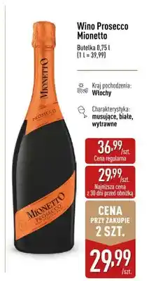 ALDI Wino Prosecco Mionetto oferta