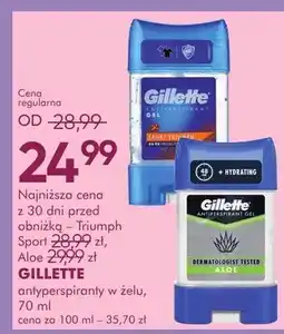 SuperPharm Antyperspiranty w żelu Triumph Sport 48h + Hydrating Aloe oferta