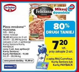 Carrefour Pizza mrożona Feliciana oferta