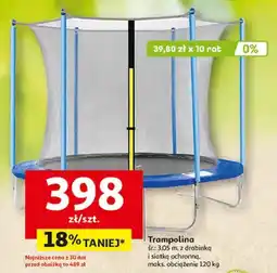 Auchan Trampolina śr: 305 m, z drabiną i siatką ochronną, maks. obciążenie oferta