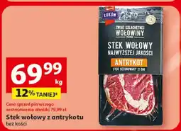 Auchan Stek wołowy z antrykotu bez kości oferta