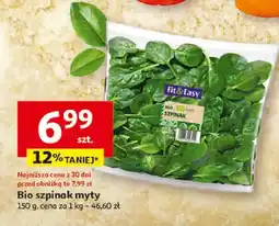 Auchan Bio szpinak myty oferta