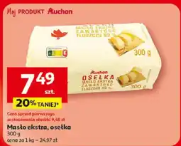 Auchan Masło ekstra, osełka oferta