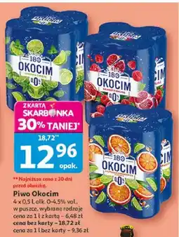 Auchan Piwo Okocim pomarańcza oferta