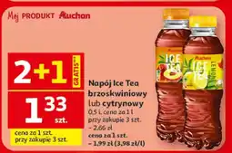 Auchan Napój Ice Tea brzoskwiniowy lub cytrynowy oferta