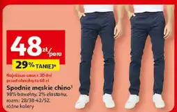 Auchan Spodnie męskie chino oferta