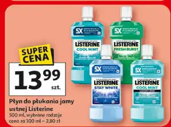 Auchan Płyn do płukania jamy ustnej Listerine oferta