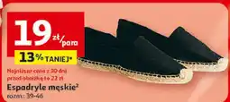 Auchan Espadryle męskie oferta